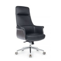 RV Design Verdi А-655 (Черная кожа) Кресло руководителя