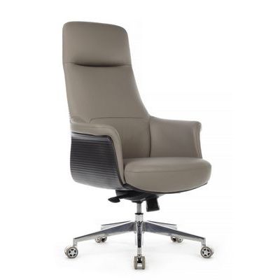 RV Design Verdi А-655 (Серая кожа) Кресло руководителя