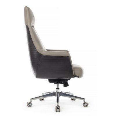 RV Design Verdi А-655 (Серая кожа) Кресло руководителя