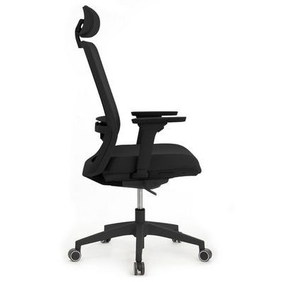 RV Design Work W-218C (Черная ткань/Черная сетка) Офисное кресло