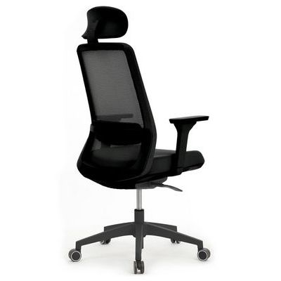 RV Design Work W-218C (Черная ткань/Черная сетка) Офисное кресло