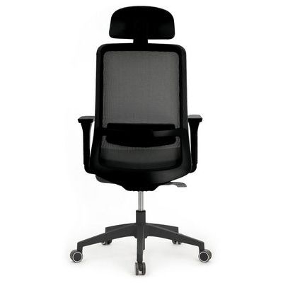 RV Design Work W-218C (Черная ткань/Черная сетка) Офисное кресло