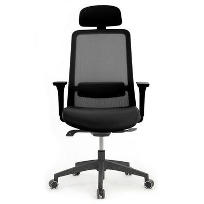 RV Design Work W-218C (Черная ткань/Черная сетка) Офисное кресло