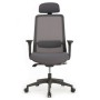 RV Design Work W-218C (Серая ткань/Серая сетка) Офисное кресло
