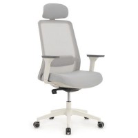 RV Design Work W-218C (Светло-серая ткань/Светло-серая сетка) Офисное кресло