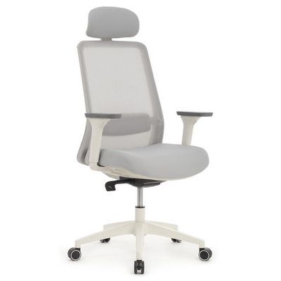 RV Design Work W-218C (Светло-серая ткань/Светло-серая сетка) Офисное кресло