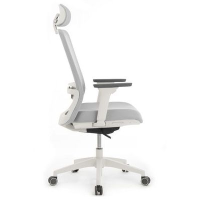 RV Design Work W-218C (Светло-серая ткань/Светло-серая сетка) Офисное кресло