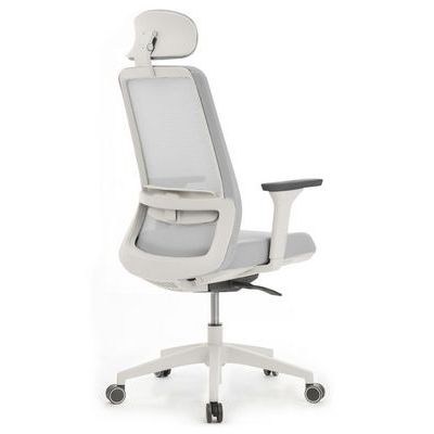 RV Design Work W-218C (Светло-серая ткань/Светло-серая сетка) Офисное кресло