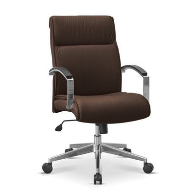 Аполло НХ (Коричневая экокожа) Кресло посетителя
