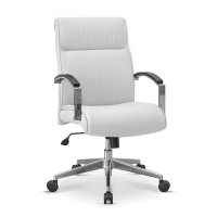 Аполло НХ (Белая экокожа) Кресло посетителя