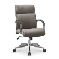 Аполло НХ (Серо-коричневая экокожа) Кресло посетителя