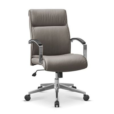 Аполло НХ (Серо-коричневая экокожа) Кресло посетителя