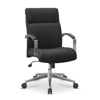 Аполло НХ (Черная кожа) Кресло посетителя