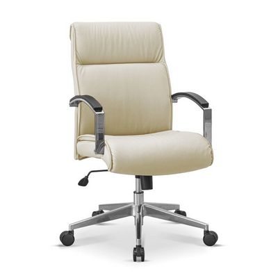 Аполло НХ (Светло-бежевая кожа) Кресло посетителя