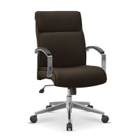 Аполло НХ (Темно-коричневая кожа) Кресло посетителя