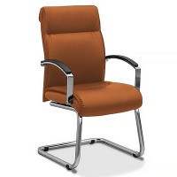 Аполло (Оранжевая экокожа) Кресло посетителя