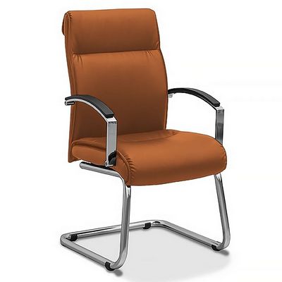 Аполло (Оранжевая экокожа) Кресло посетителя