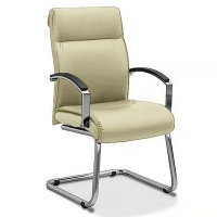Аполло (Бежевая кожа) Кресло посетителя
