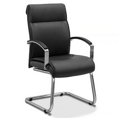 Аполло (Черная кожа) Кресло посетителя