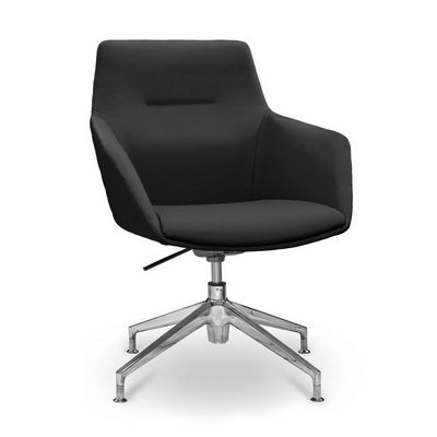 Aurora НХ4 (Черная экокожа) Кресло посетителя