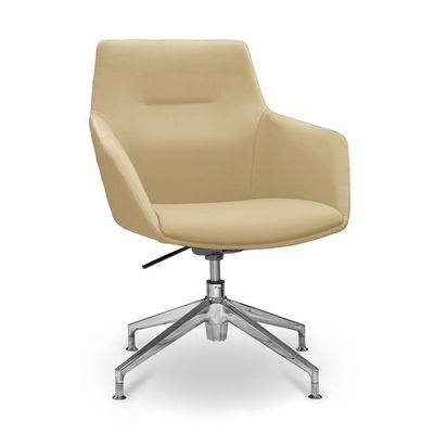 Aurora НХ4 (Бежевая экокожа) Кресло посетителя