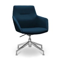 Aurora НХ4 (Синяя экокожа) Кресло посетителя