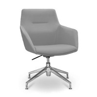 Aurora НХ4 (Светло-серая экокожа) Кресло посетителя