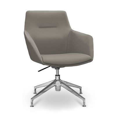 Aurora НХ4 (Серая кожа) Кресло посетителя