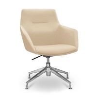 Aurora НХ4 (Светло-бежевая кожа) Кресло посетителя