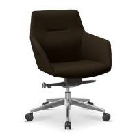 Aurora ML X46 (Темно-коричневая экокожа) Кресло посетителя