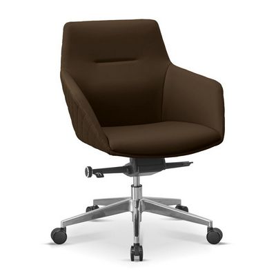 Aurora ML X46 (Коричневая экокожа) Кресло посетителя