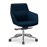 Aurora ML X46 (Синяя экокожа) Кресло посетителя