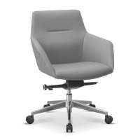 Aurora ML X46 (Светло-серая экокожа) Кресло посетителя