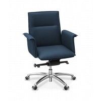 Лео Н ML (Синяя ткань) Кресло посетителя