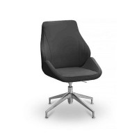 Мелоди НХ4 (Черная экокожа) Кресло посетителя