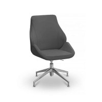 Мелоди НХ4 (Темно-серая экокожа) Кресло посетителя