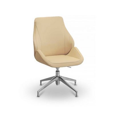 Мелоди НХ4 (Бежевая экокожа) Кресло посетителя