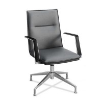 Соло СЛ НХ4 (Серая ткань) Кресло посетителя