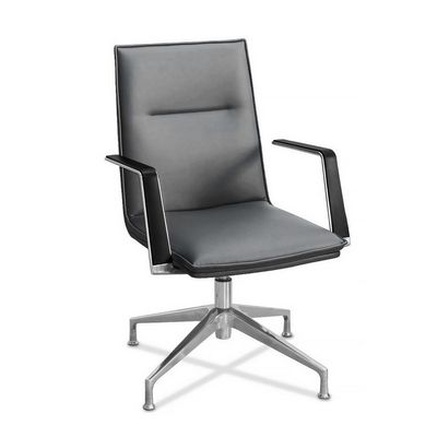 Соло СЛ НХ4 (Серая ткань) Кресло посетителя