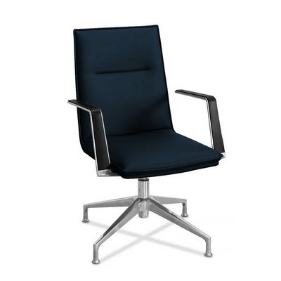 Соло СЛ НХ4 (Синяя ткань) Кресло посетителя