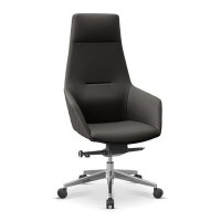 Aurora (Черная экокожа) Кресло руководителя