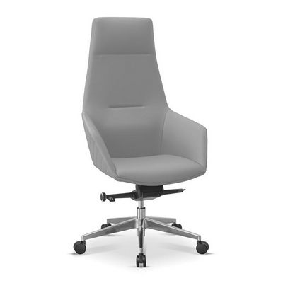 Aurora (Светло-серая экокожа) Кресло руководителя