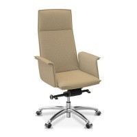 Лео (Бежевая ткань) Кресло руководителя