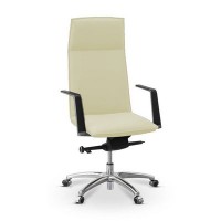 Соло (Светло-бежевая экокожа) Кресло руководителя