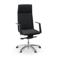 Соло (Черная экокожа) Кресло руководителя