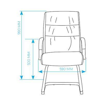 AL 750V (Экокожа Айвори) Конференц-кресло