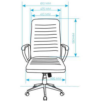 AL 751 (Экокожа черная) Кресло руководителя