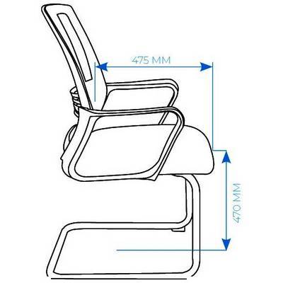 AL 776V (Экокожа черная) Конференц-кресло