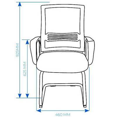 AL 776V (Экокожа черная) Конференц-кресло