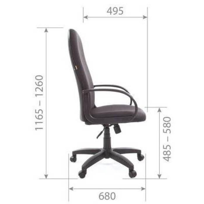 Chairman 279 Кресло руководителя в ткани JP 15-1